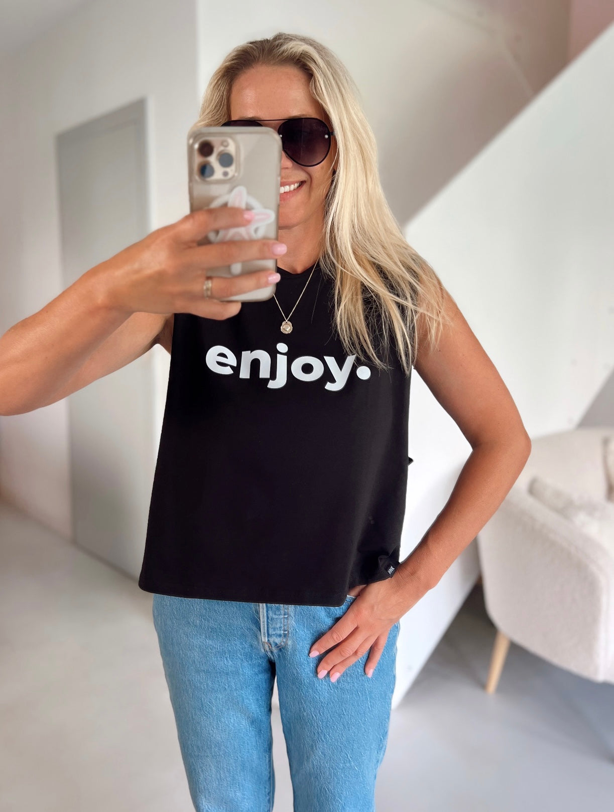 Top ENJOY - BLACK