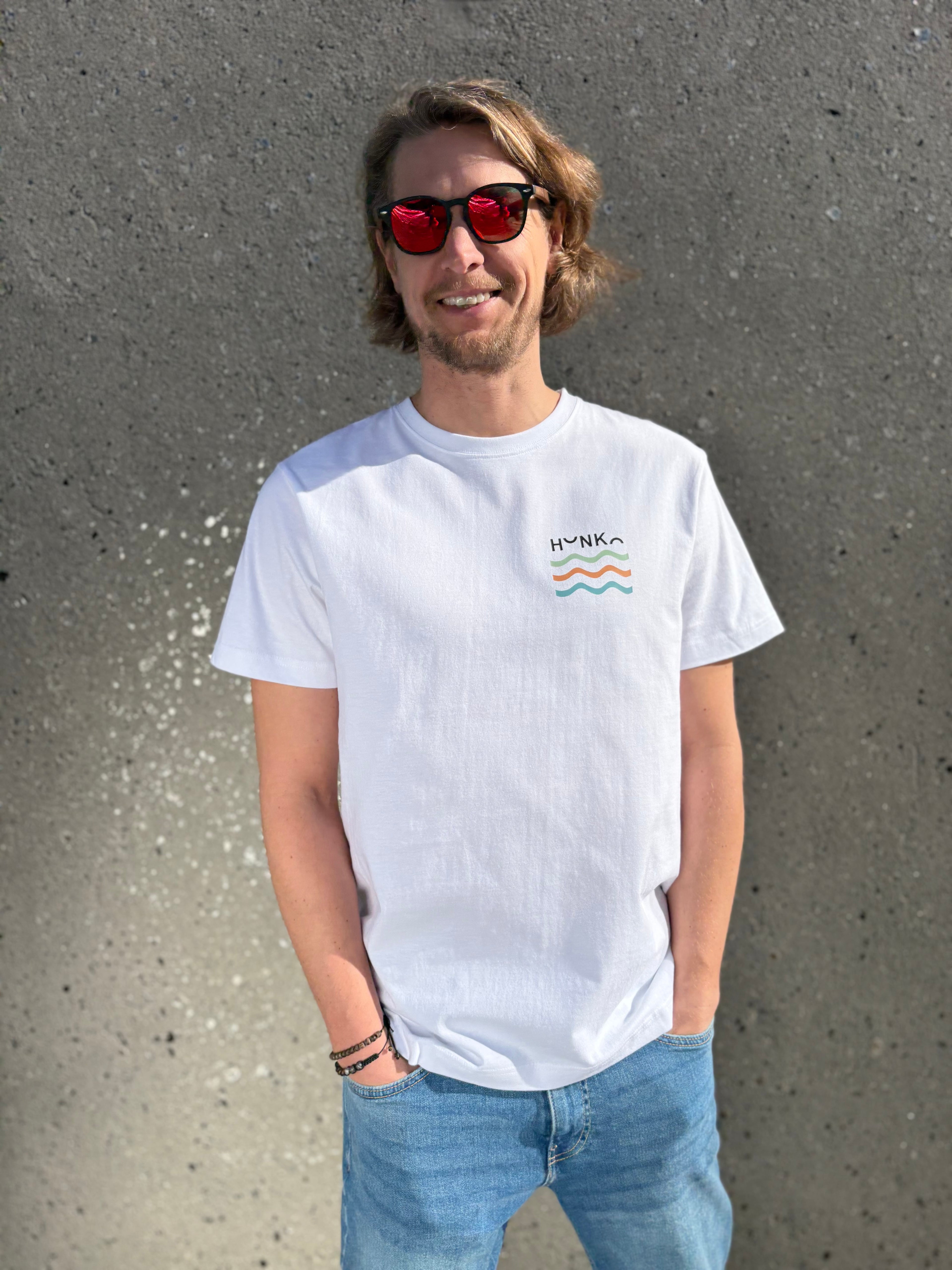 T-shirt UNISEX - Enjoy the Flow - White