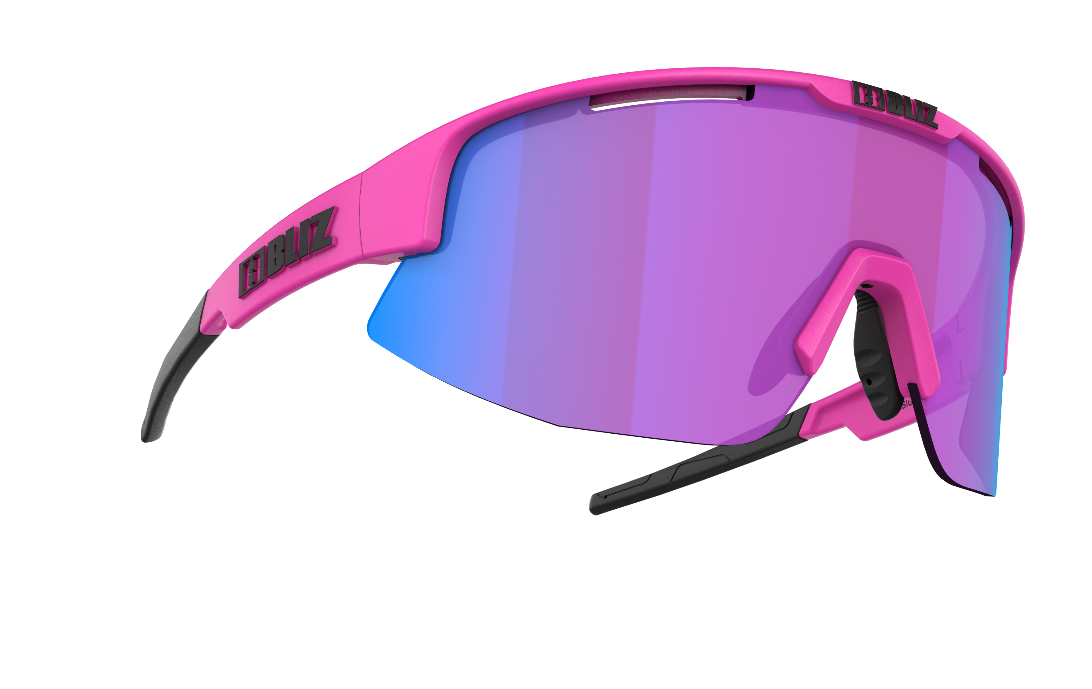 OKULARY BLIZ MATRIX NORDIC LIGHT - Matowy Neonowy Róż