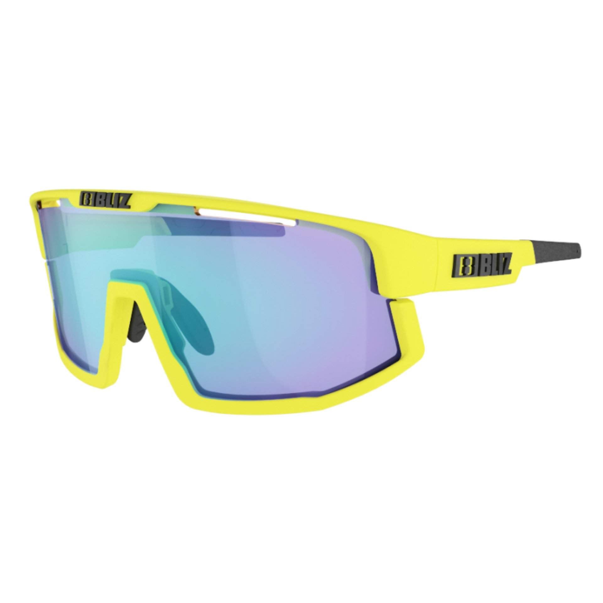 OKULARY BLIZ - VISION MATT YELLOW / SMOKE W BLUE MULTI
