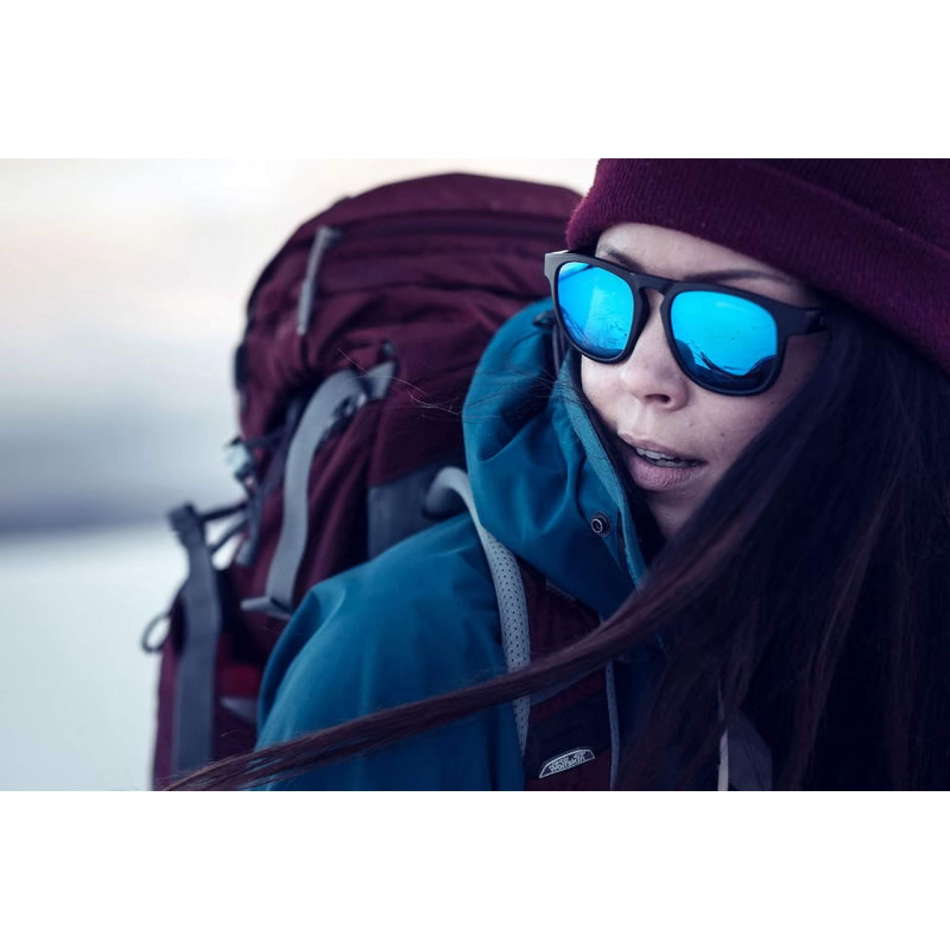 OKULARY BLIZ - ACE BLACK - SMOKE W BLUE MULTI