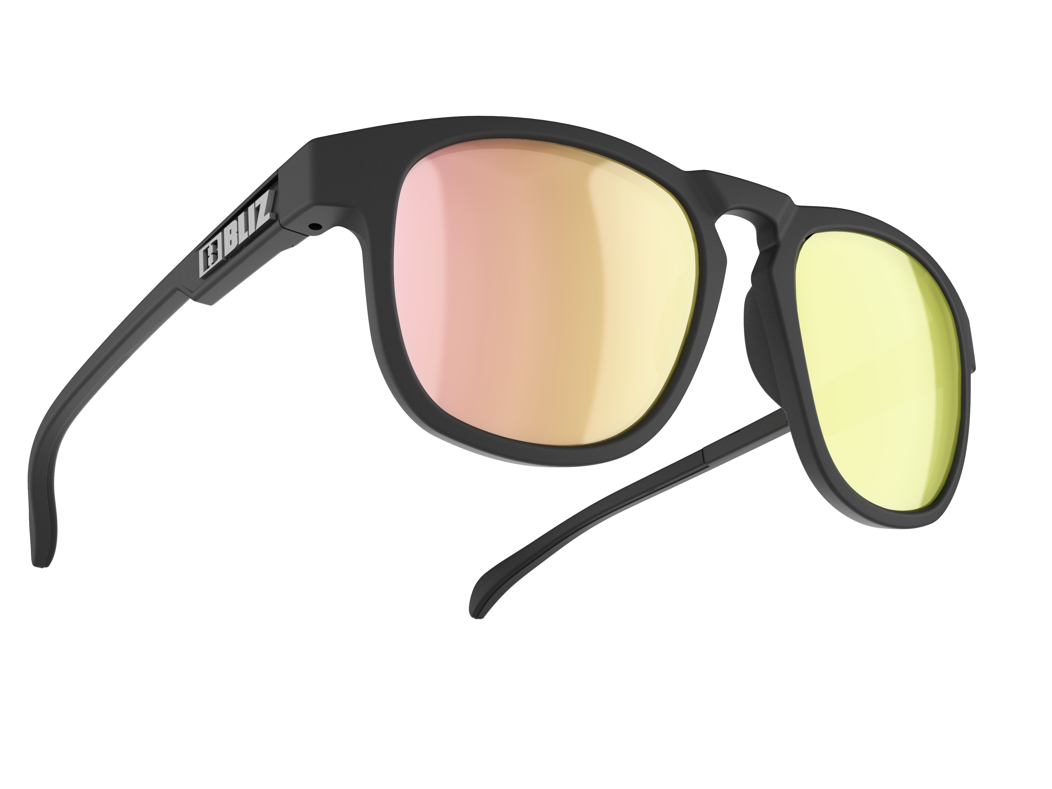 OKULARY BLIZ - ACE BLACK - SMOKE W ROSE GOLD MULTI