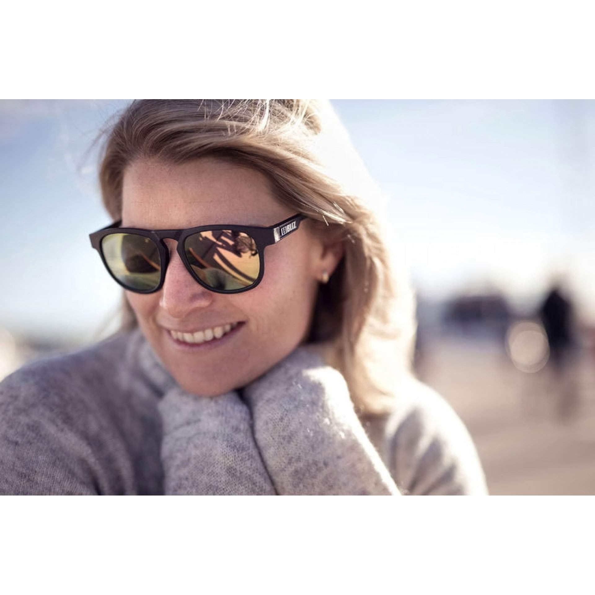 OKULARY BLIZ - ACE BLACK - SMOKE W ROSE GOLD MULTI