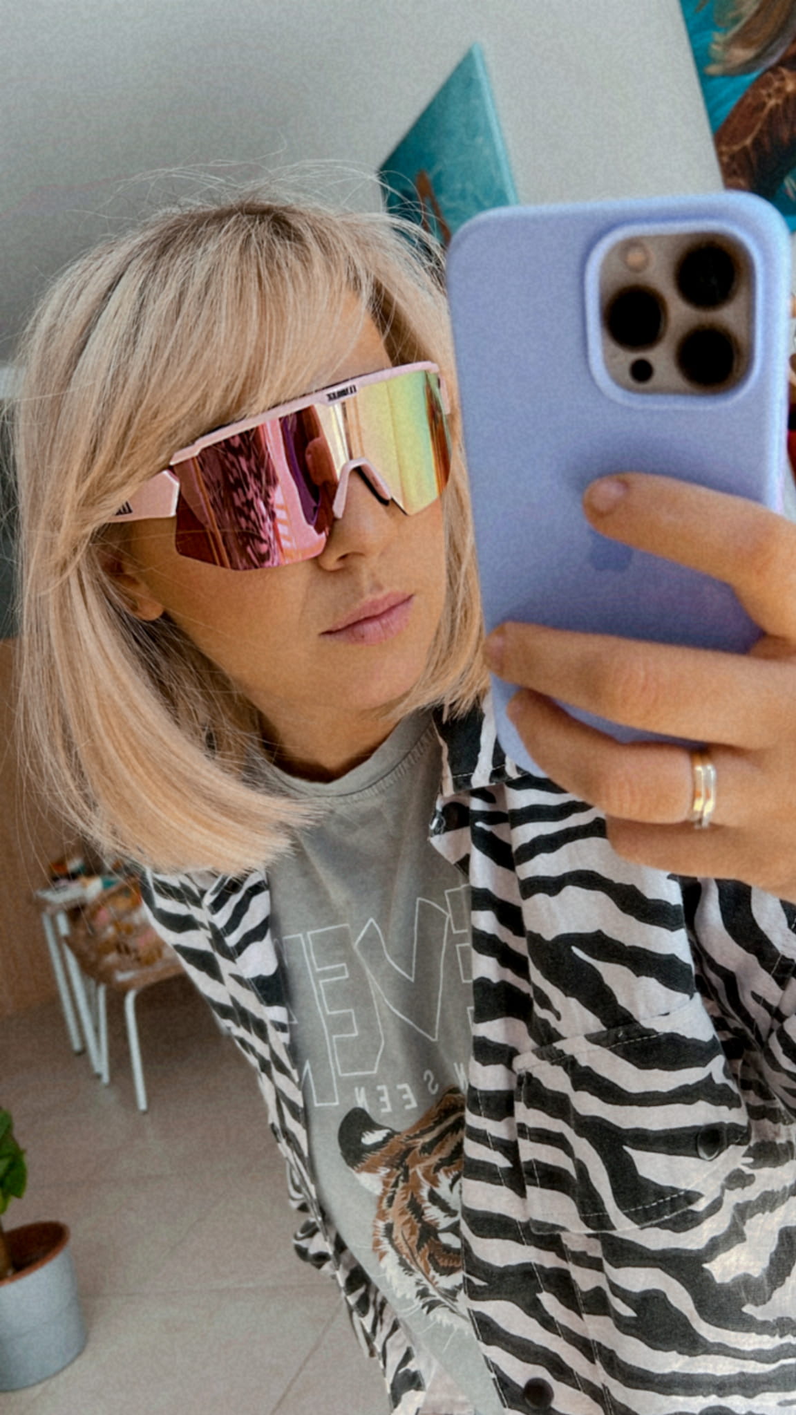 OKULARY BLIZ BREEZE MATT POWDER PINK