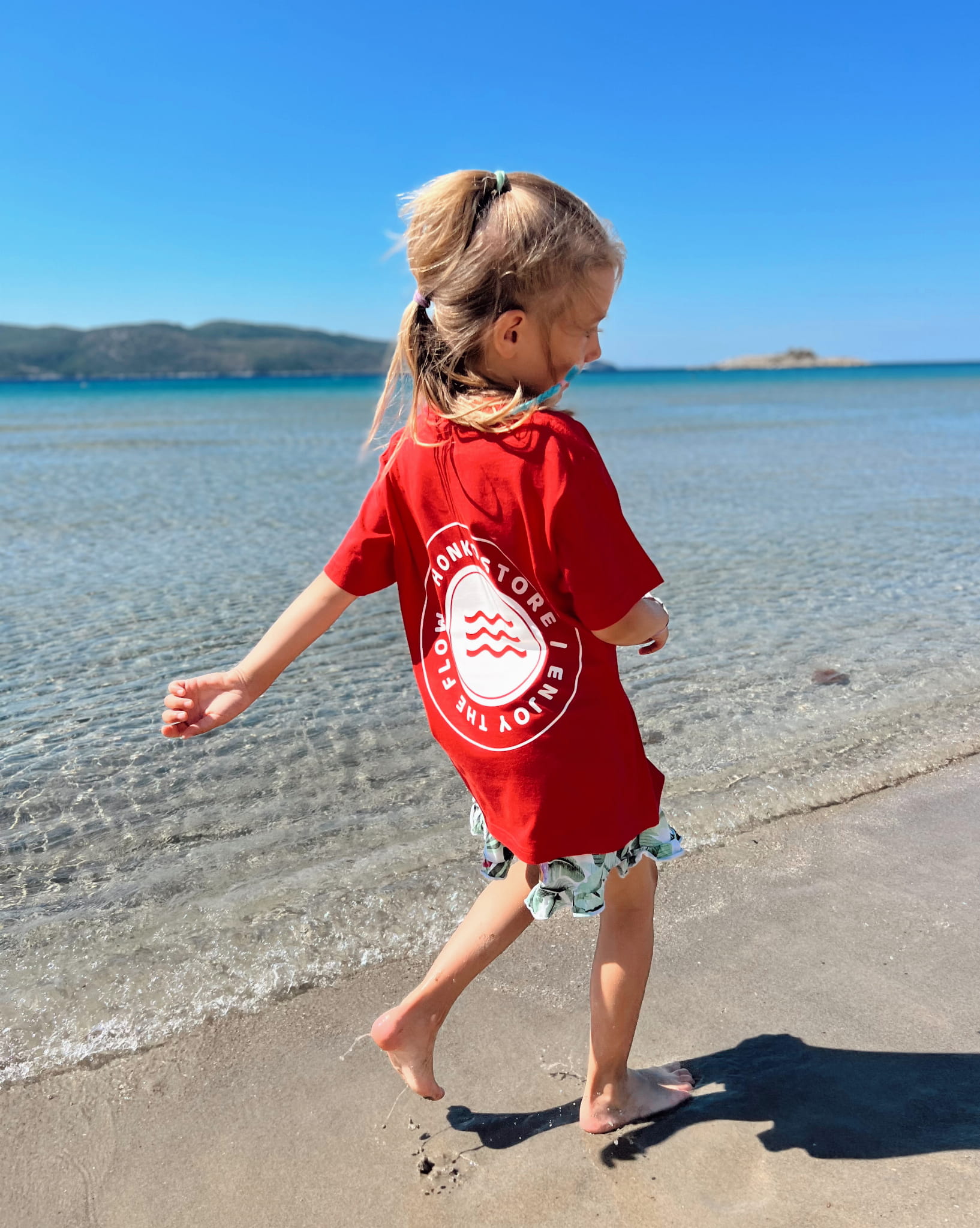 T-SHIRT DZIECIĘCY UNISEX - RED