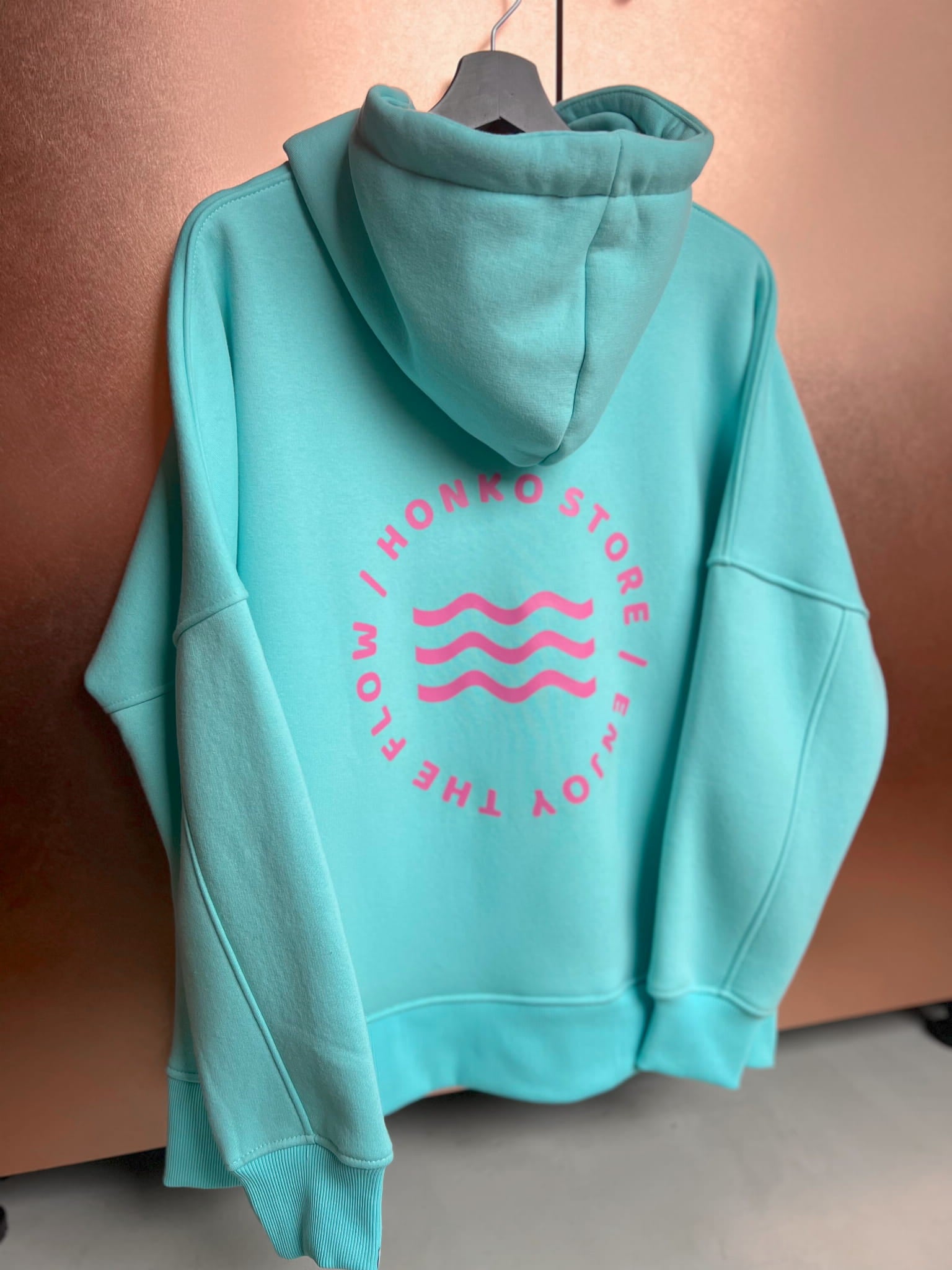 Bluza z kapturem - AQUA / CANDY