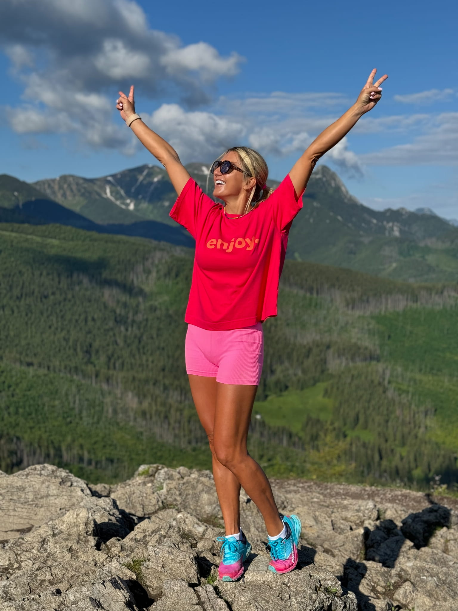 T-shirt BREEZE - ENJOY RASPBERRY