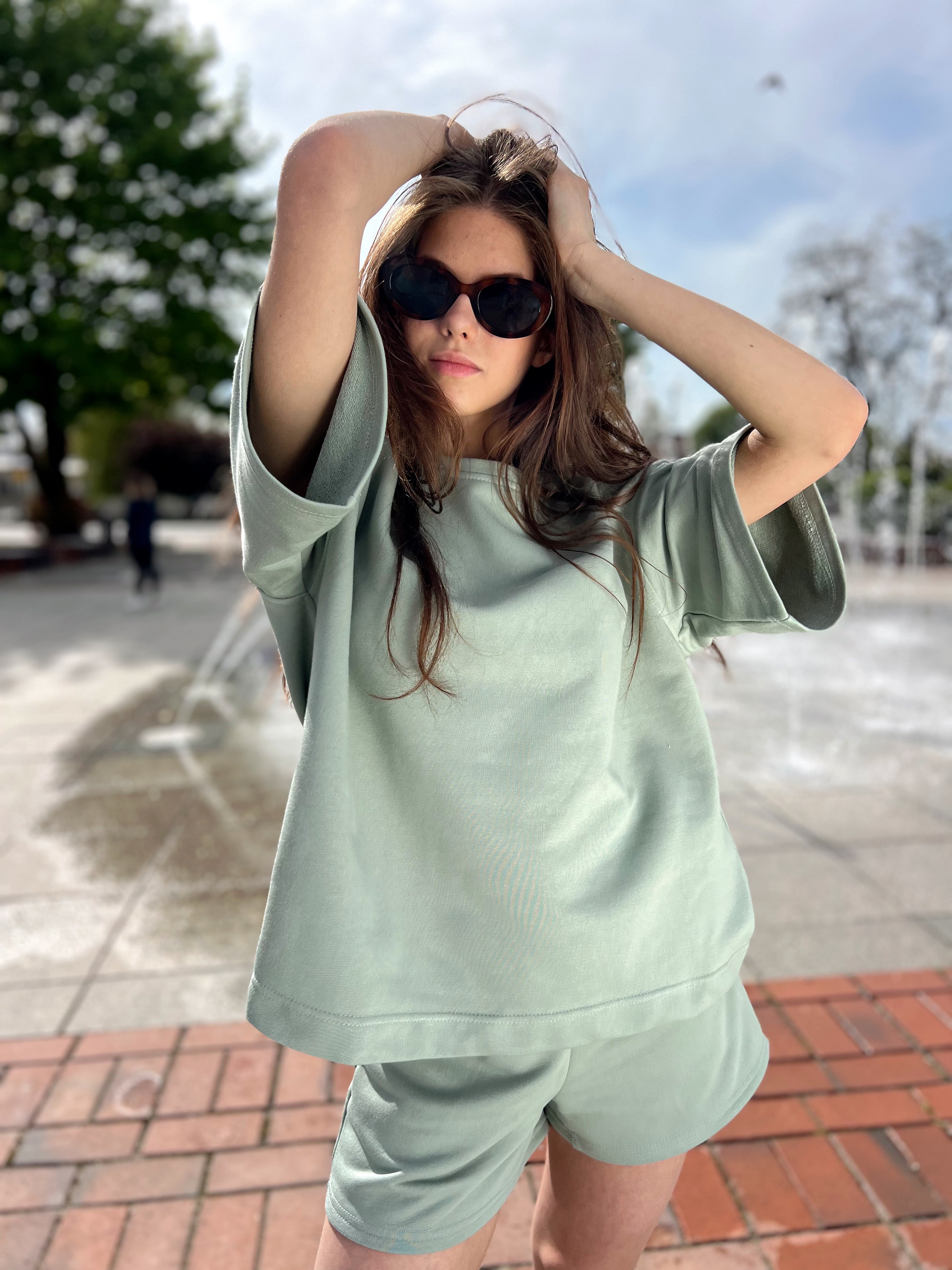Bluzka BREEZE - OLIVE
