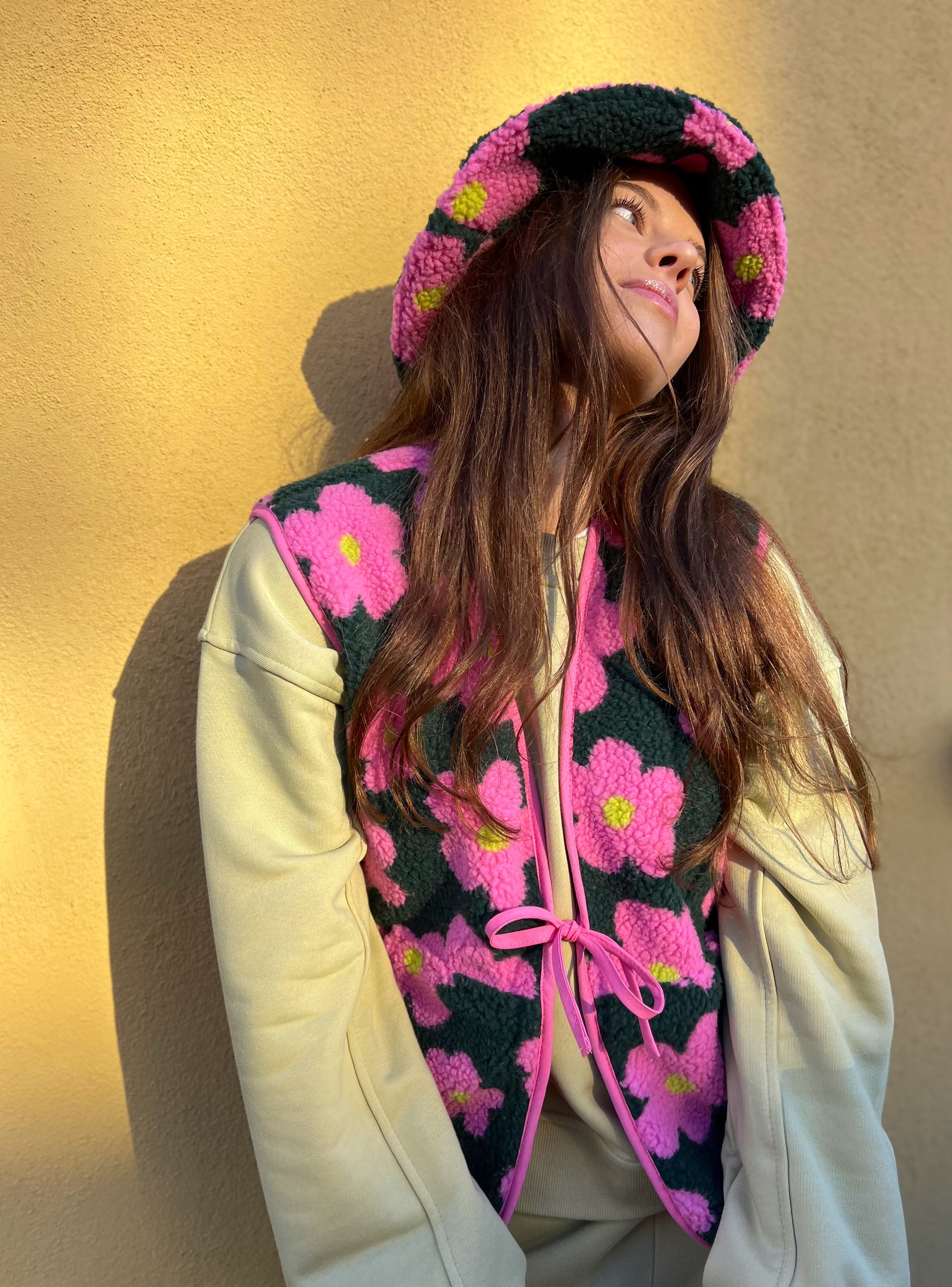 Kamizelka Luisa - Pink Flowers