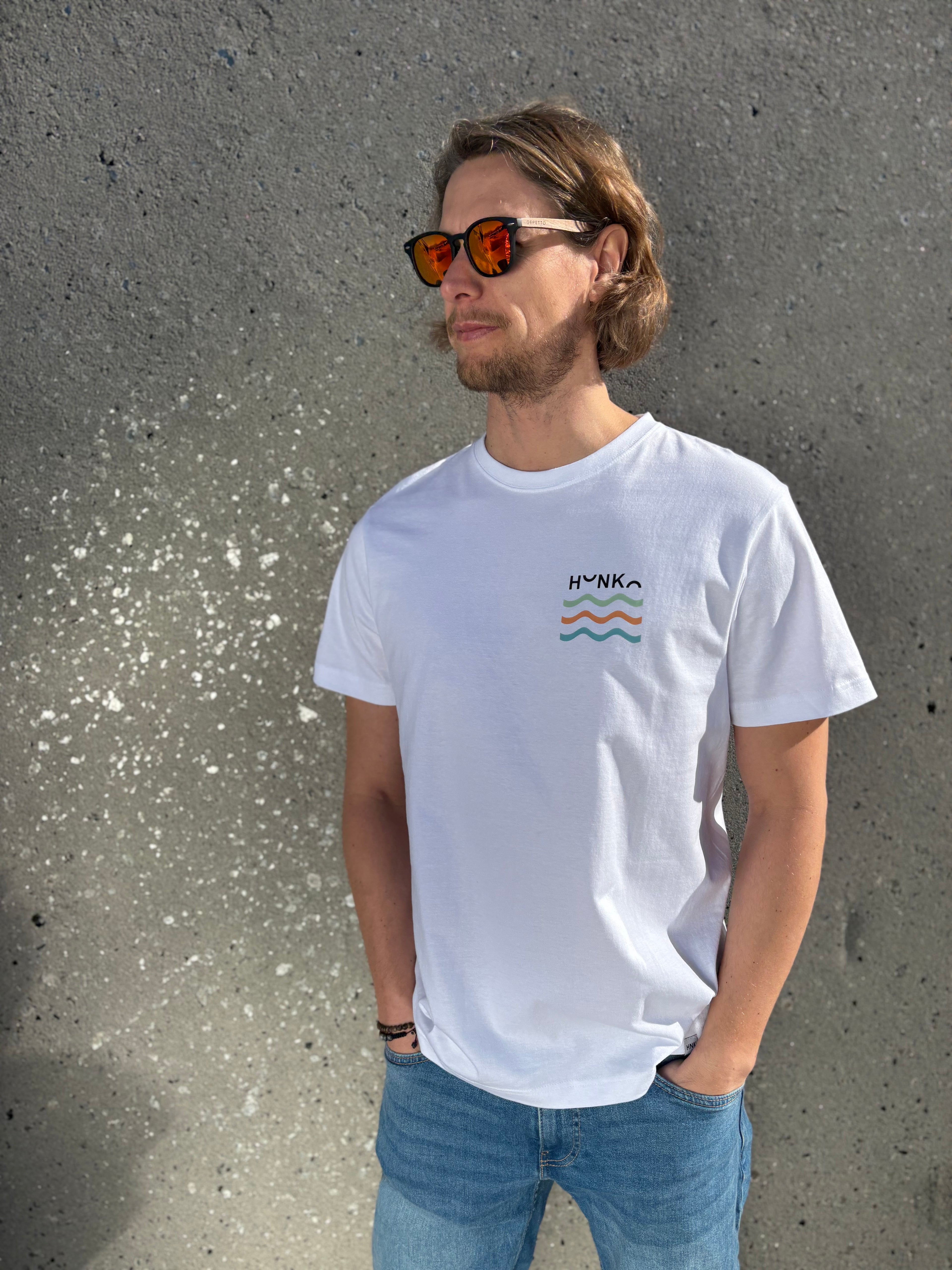 T-shirt UNISEX - Enjoy the Flow - White