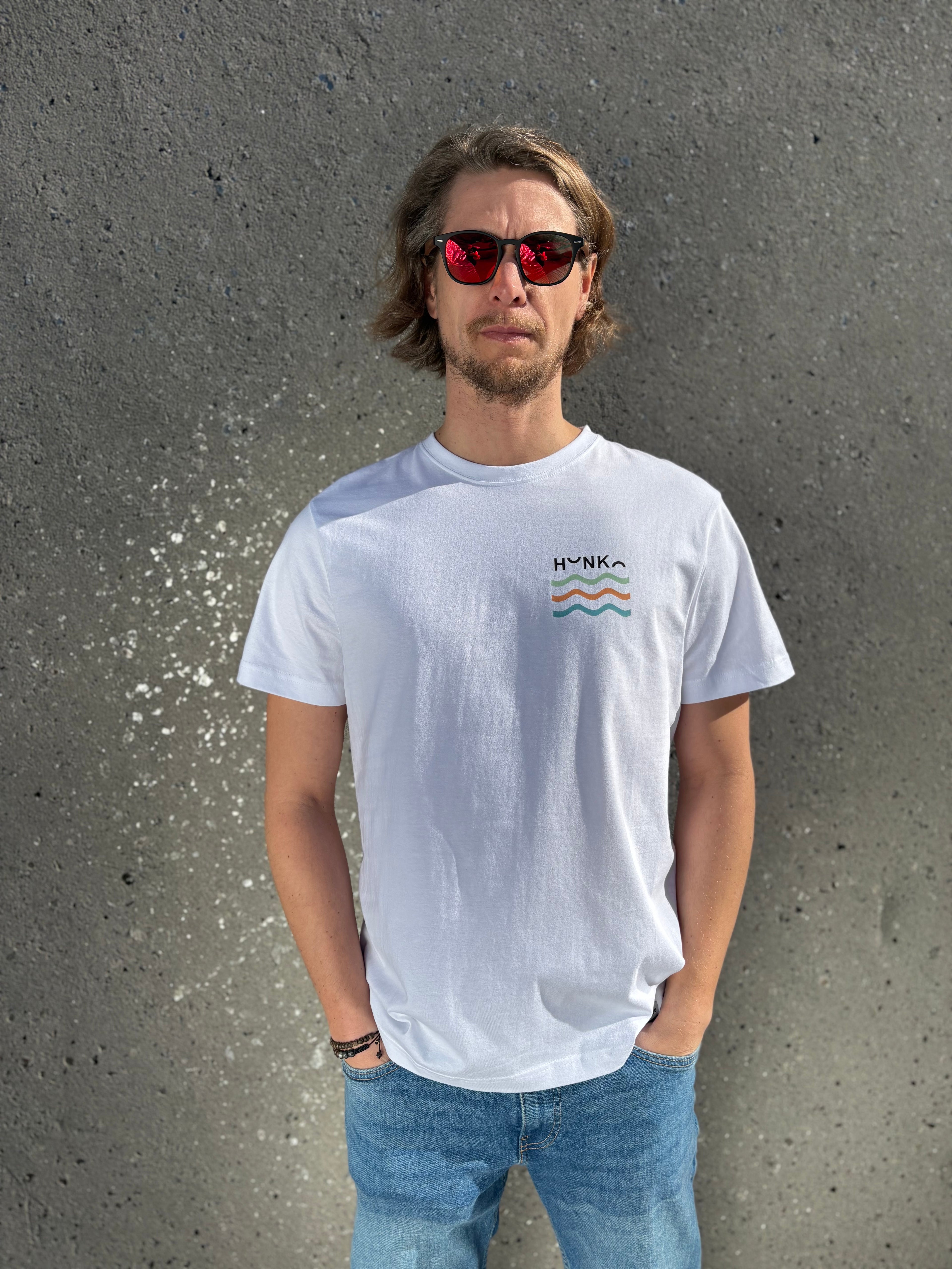 T-shirt UNISEX - Enjoy the Flow - White
