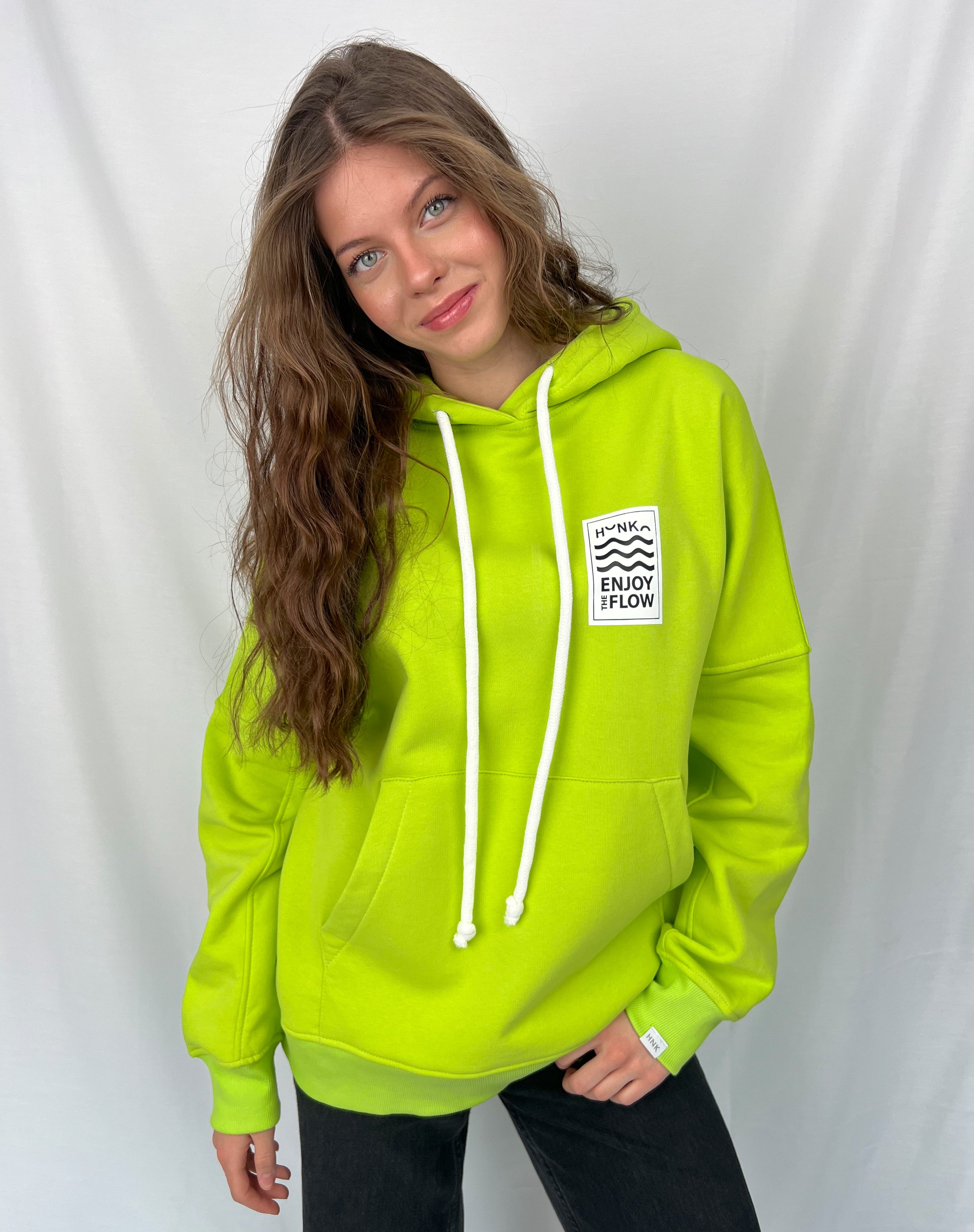 Bluza z kapturem - LIME