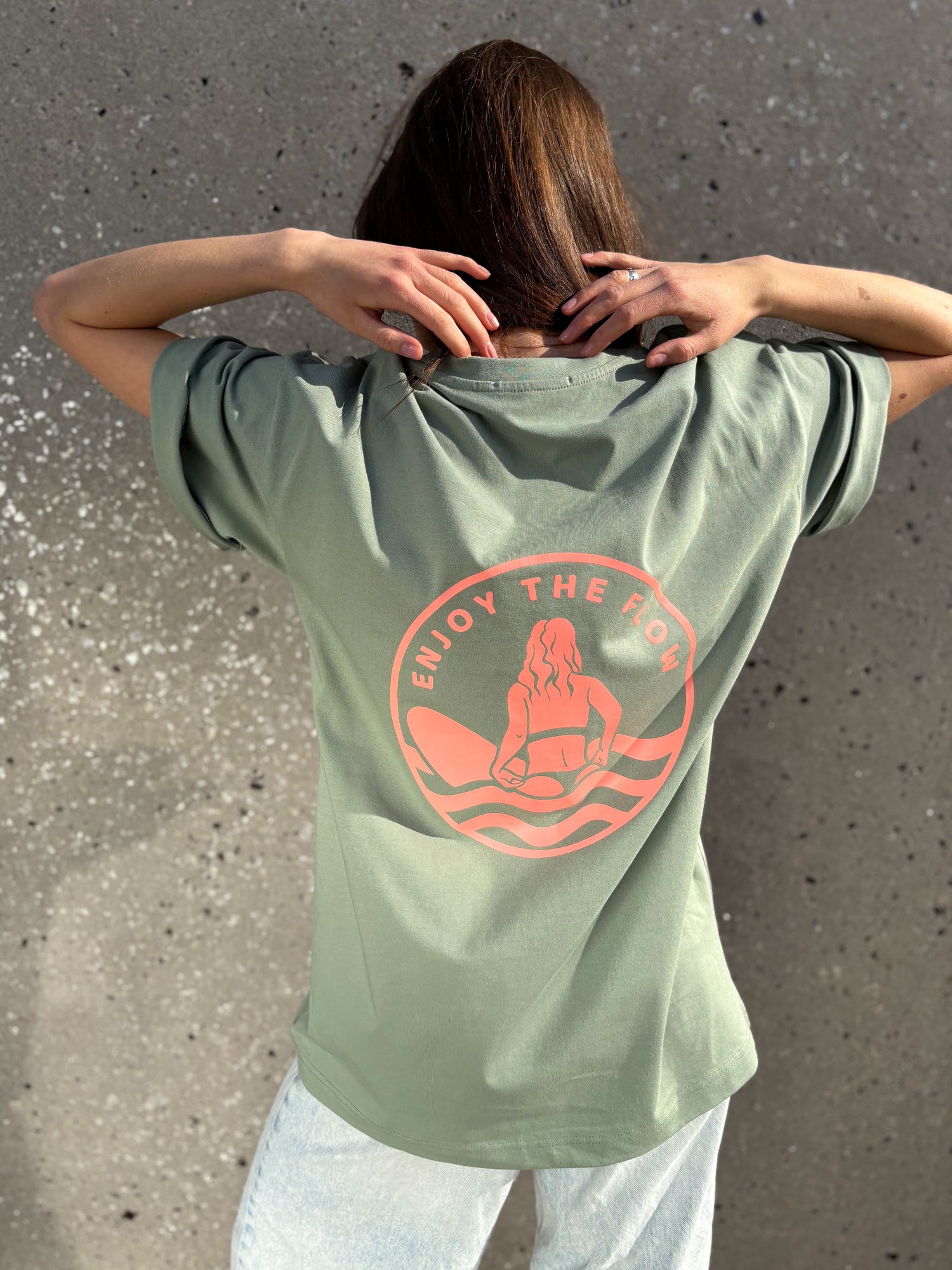 T-shirt OH GIRL! - Green &amp; Orange