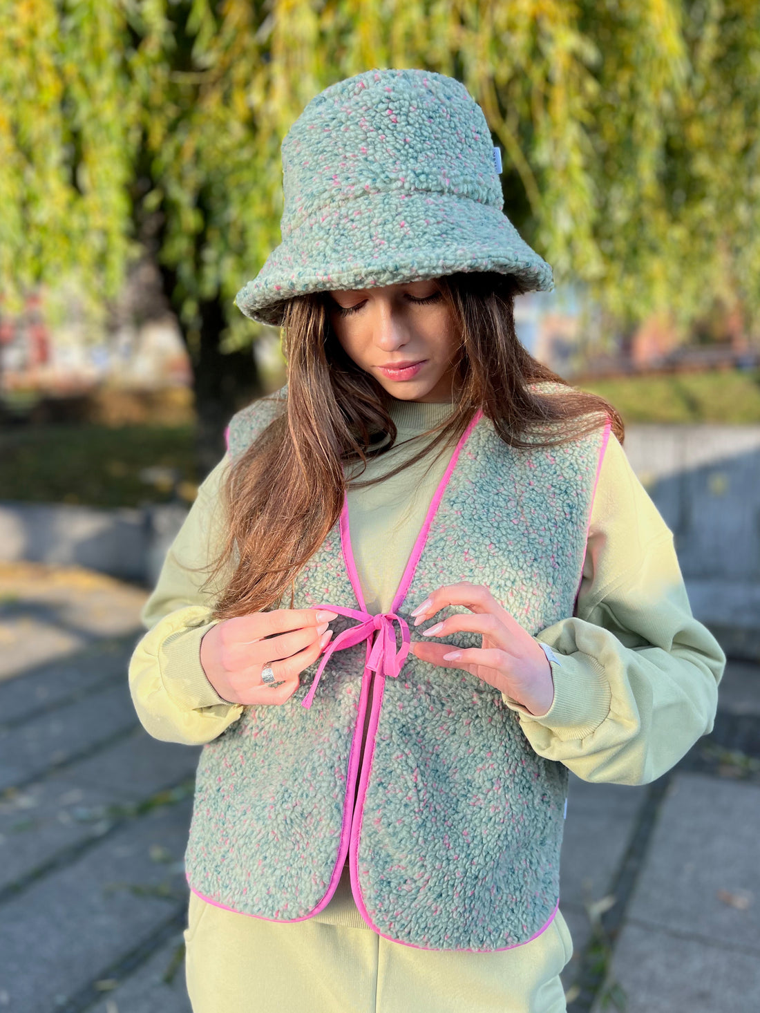 Kapelusz - Green Melange