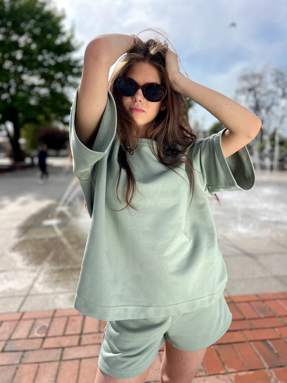Bluzka BREEZE - OLIVE