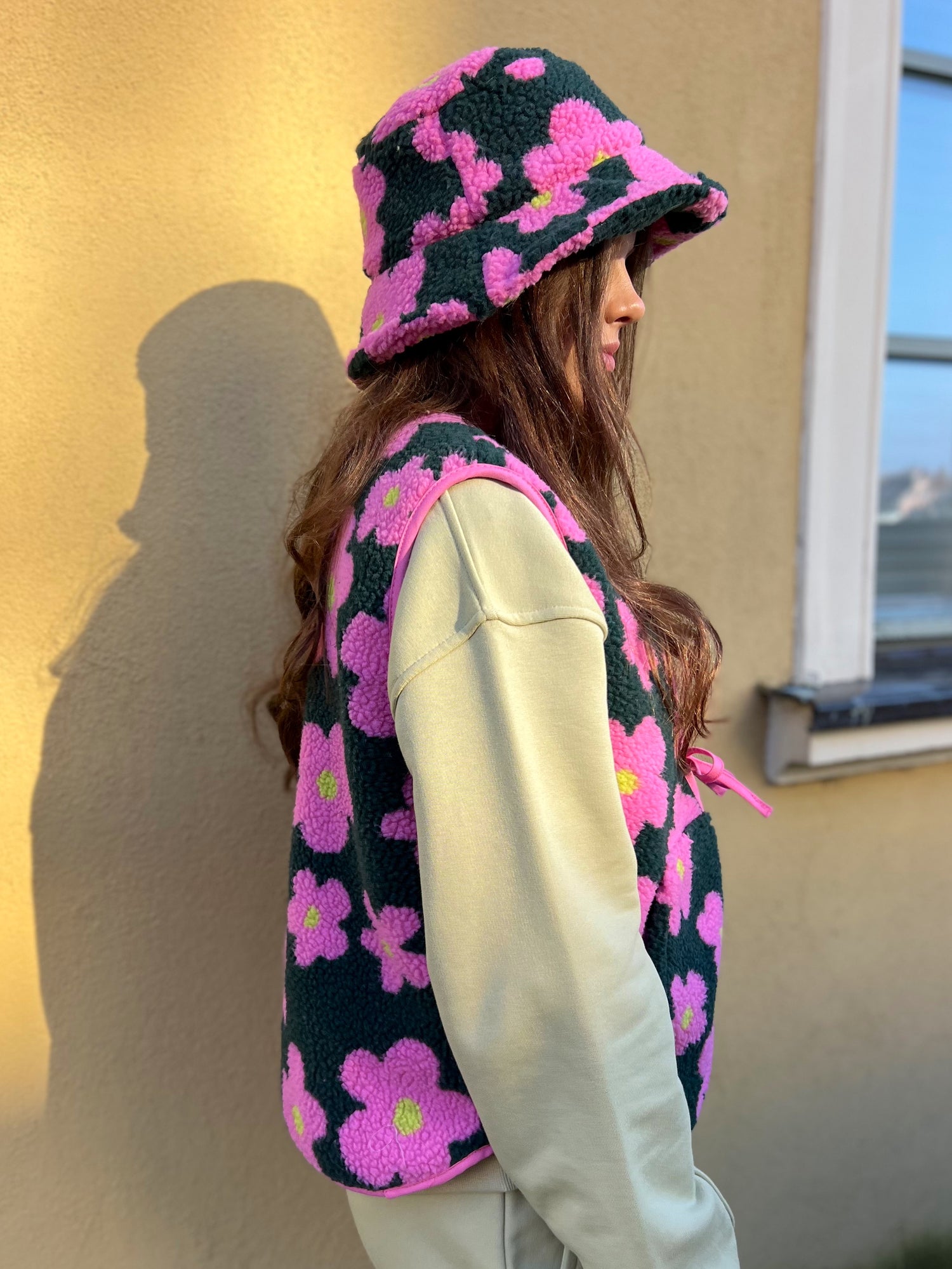 Kamizelka Luisa - Pink Flowers