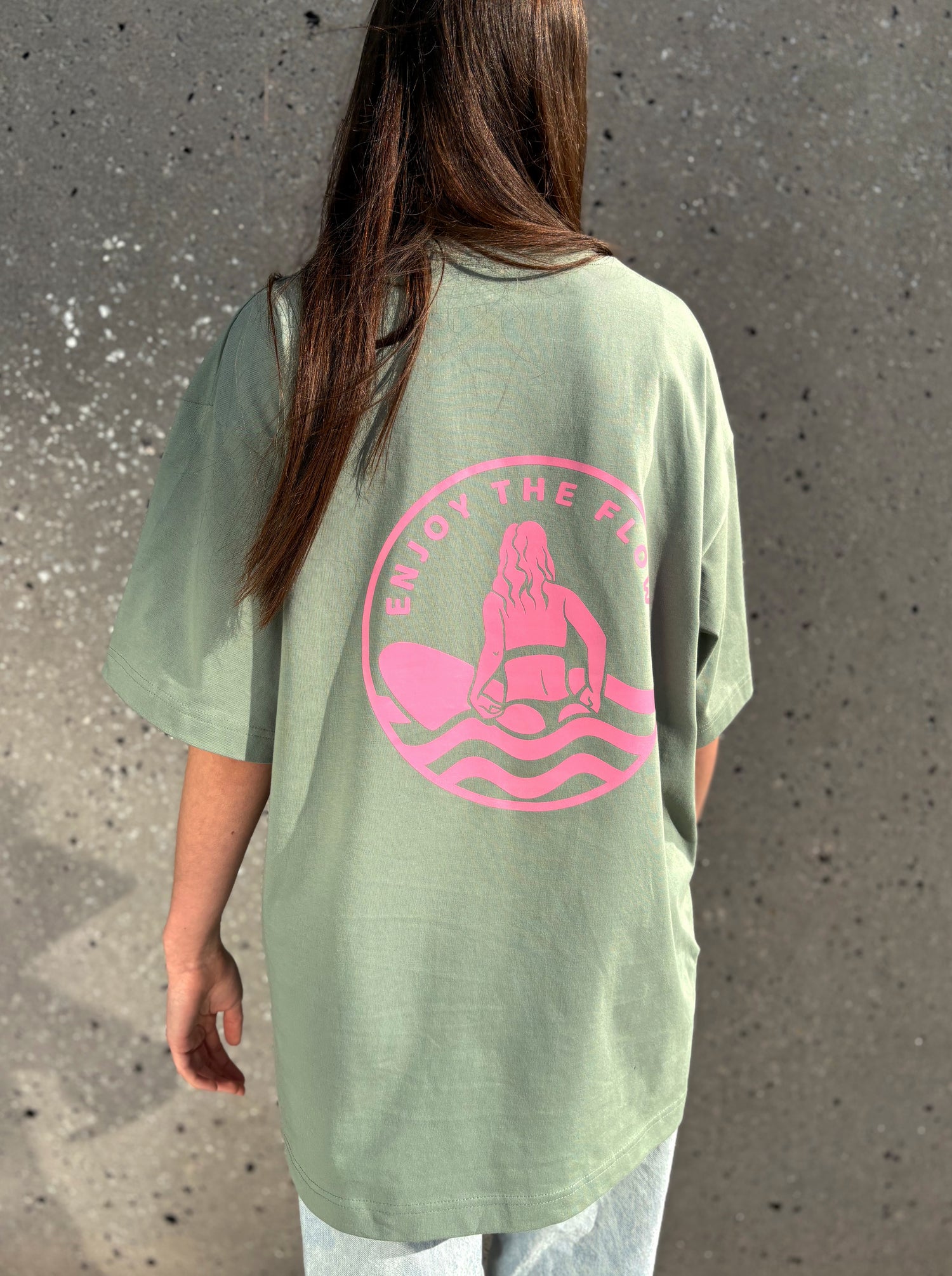 T-shirt OH GIRL! - Green &amp; Pink