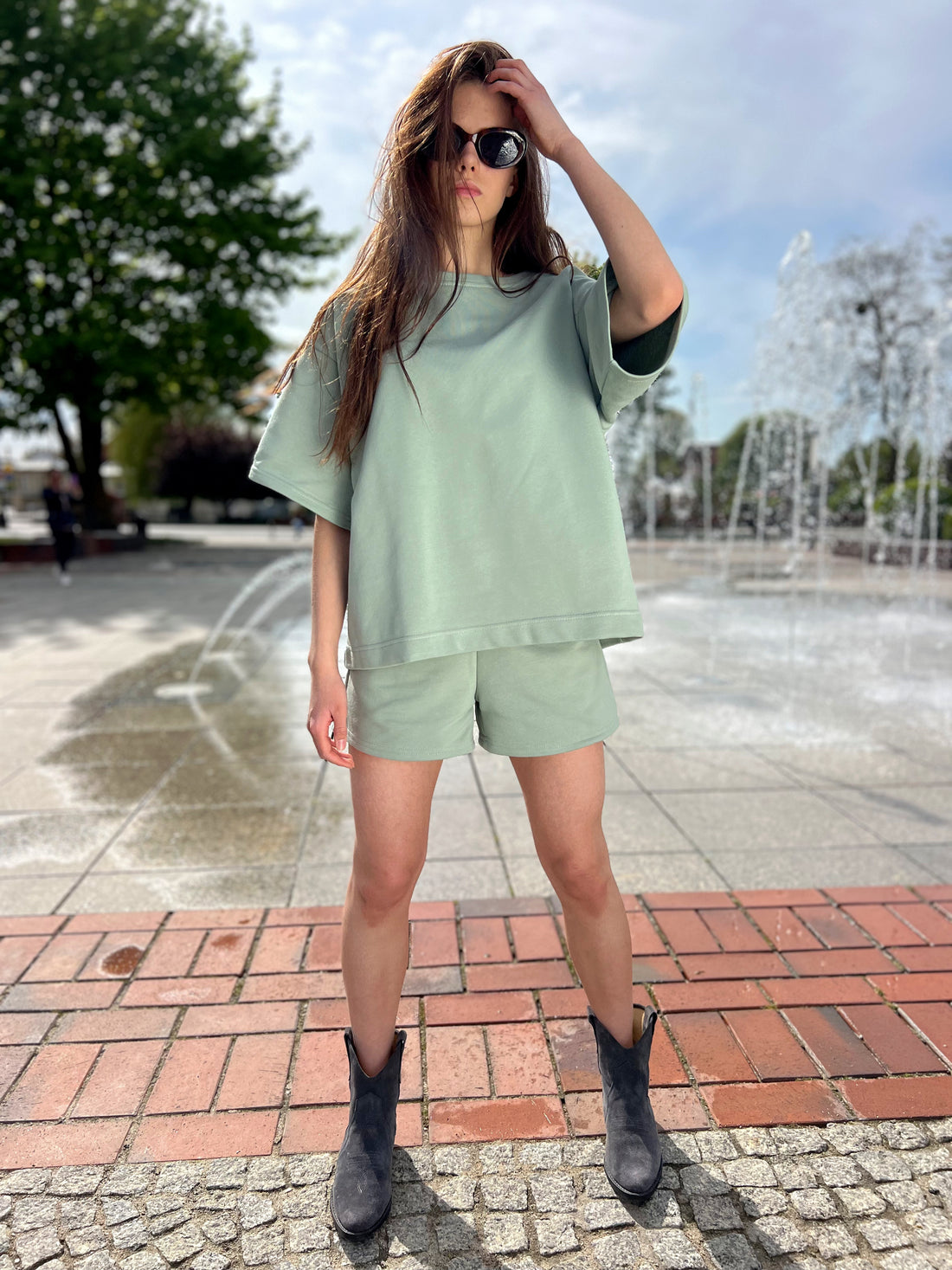 Bluzka BREEZE - OLIVE