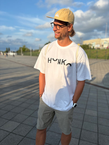 T-shirt męski - HONKO - white