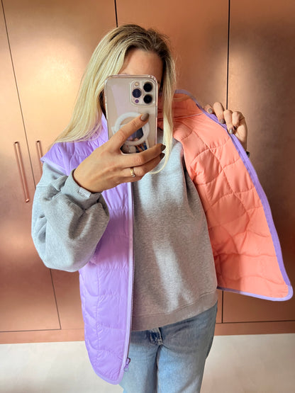 Kamizelka pikowana - Violet &amp; Salmon