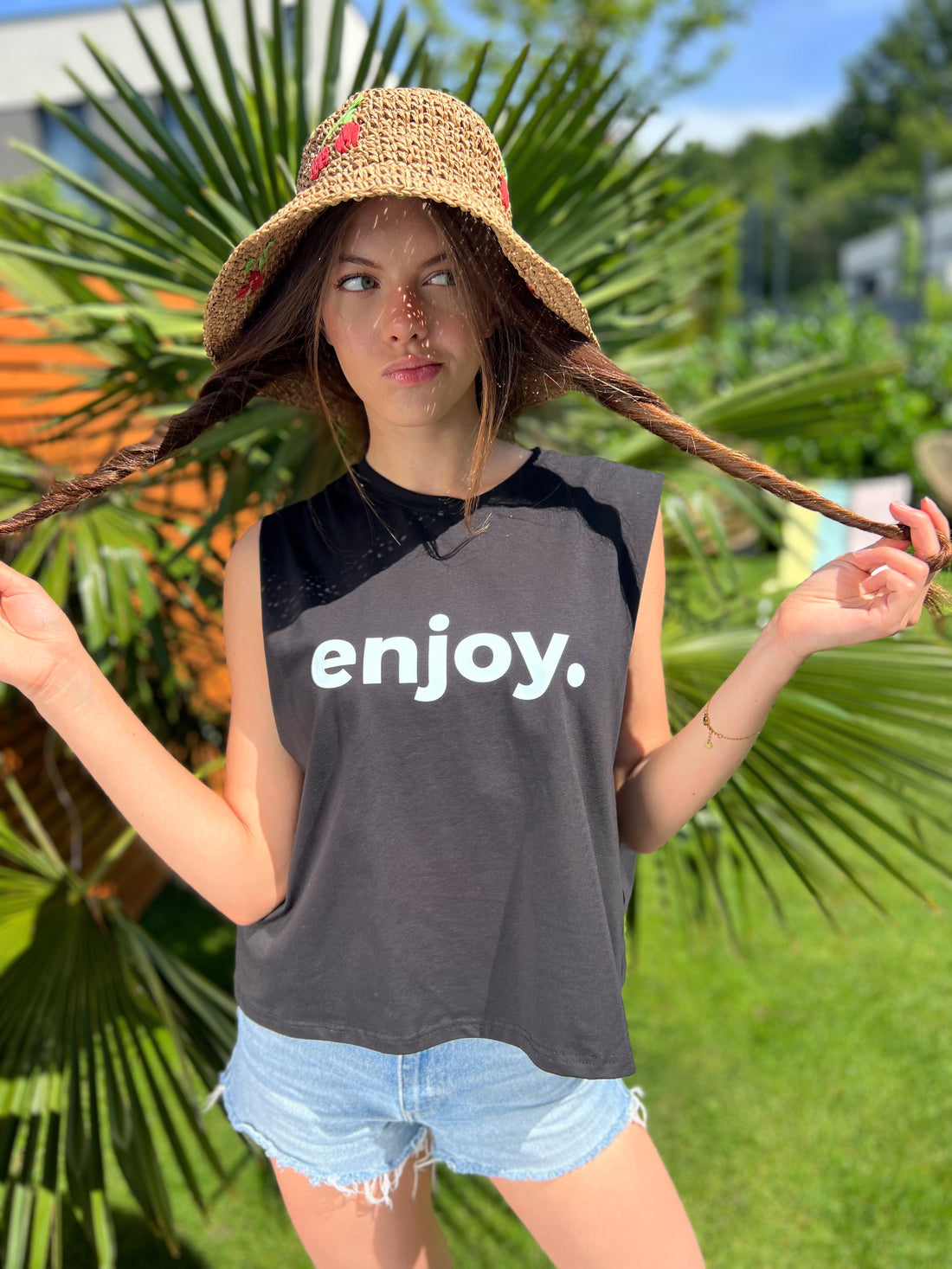 Top ENJOY - BLACK