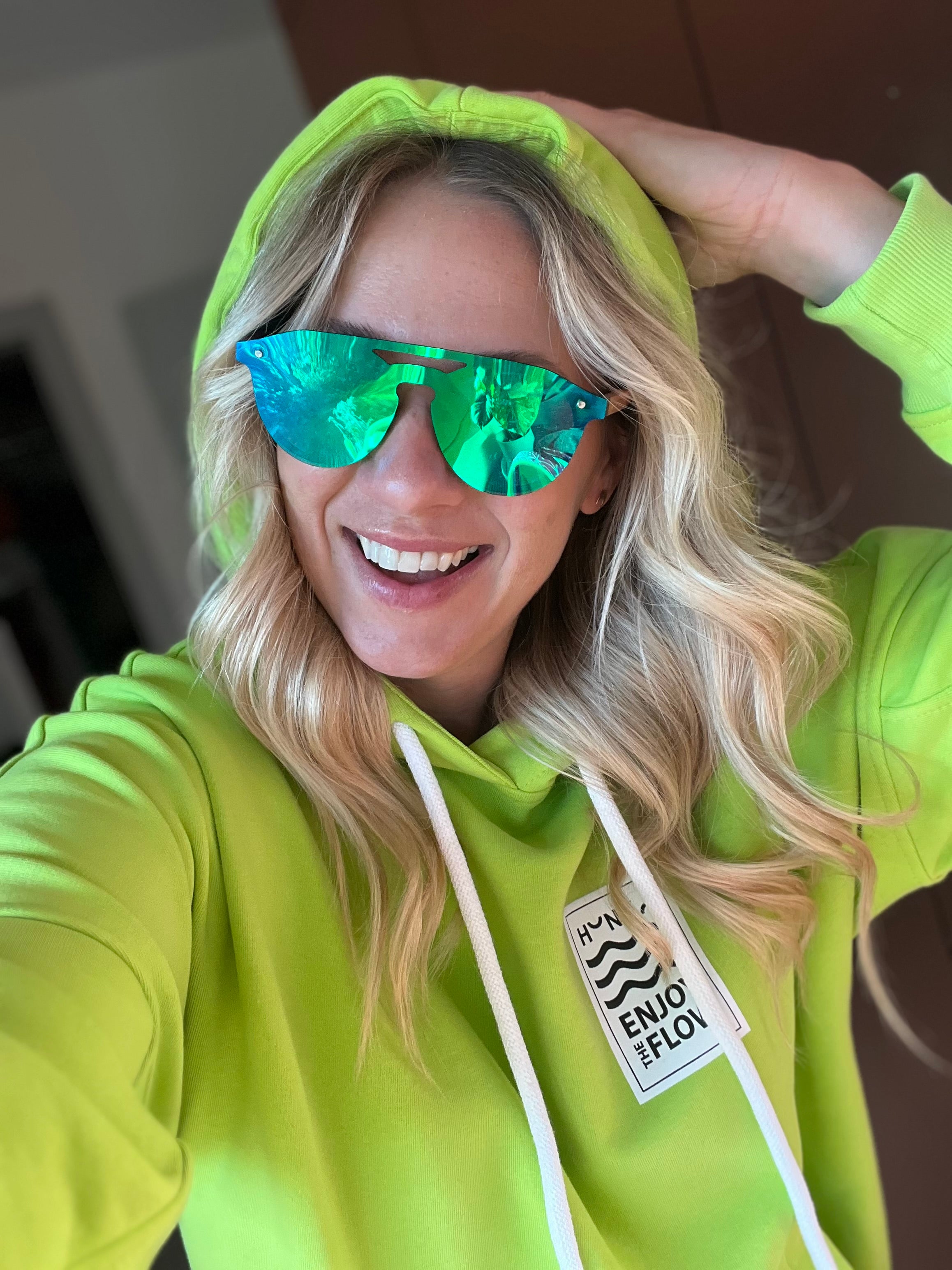 Bluza z kapturem - LIME