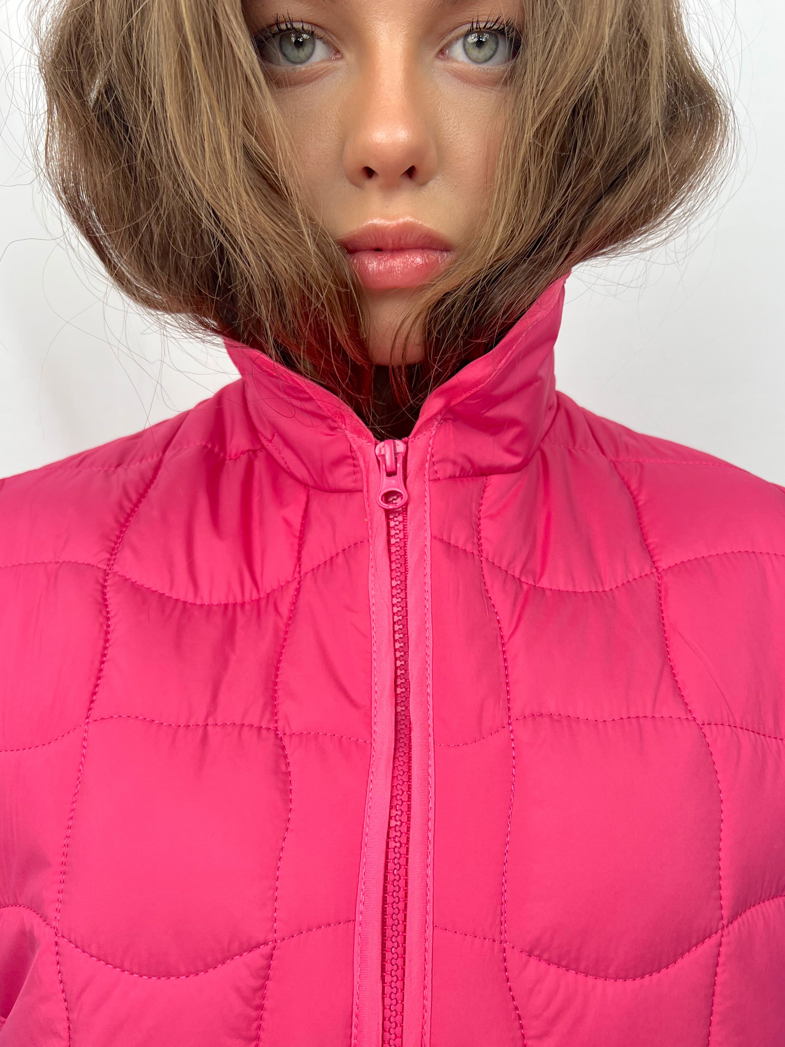 Kamizelka pikowana - Pink &amp; Lime