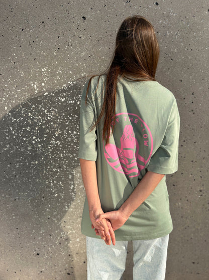 T-shirt OH GIRL! - Green &amp; Pink