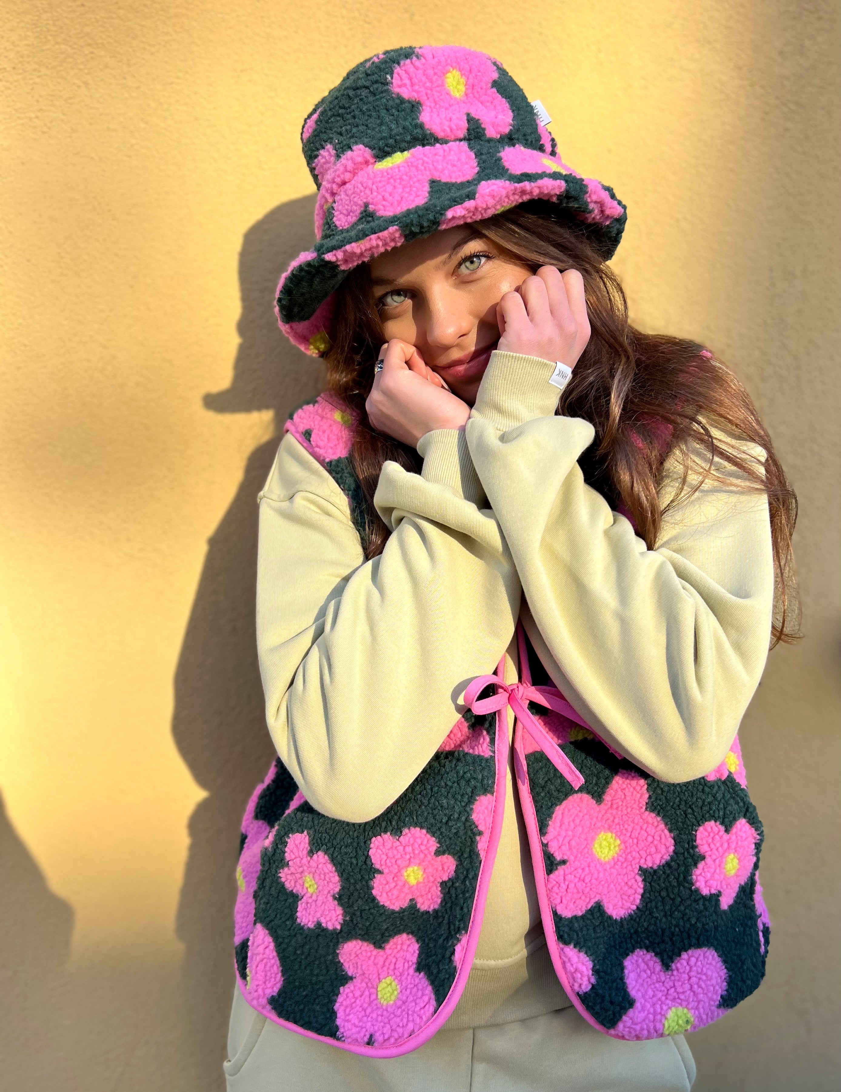 Kamizelka Luisa - Pink Flowers