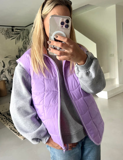 Kamizelka pikowana - Violet &amp; Salmon