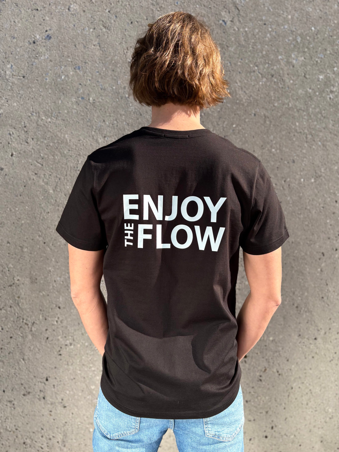 T-shirt - Enjoy the flow - Black
