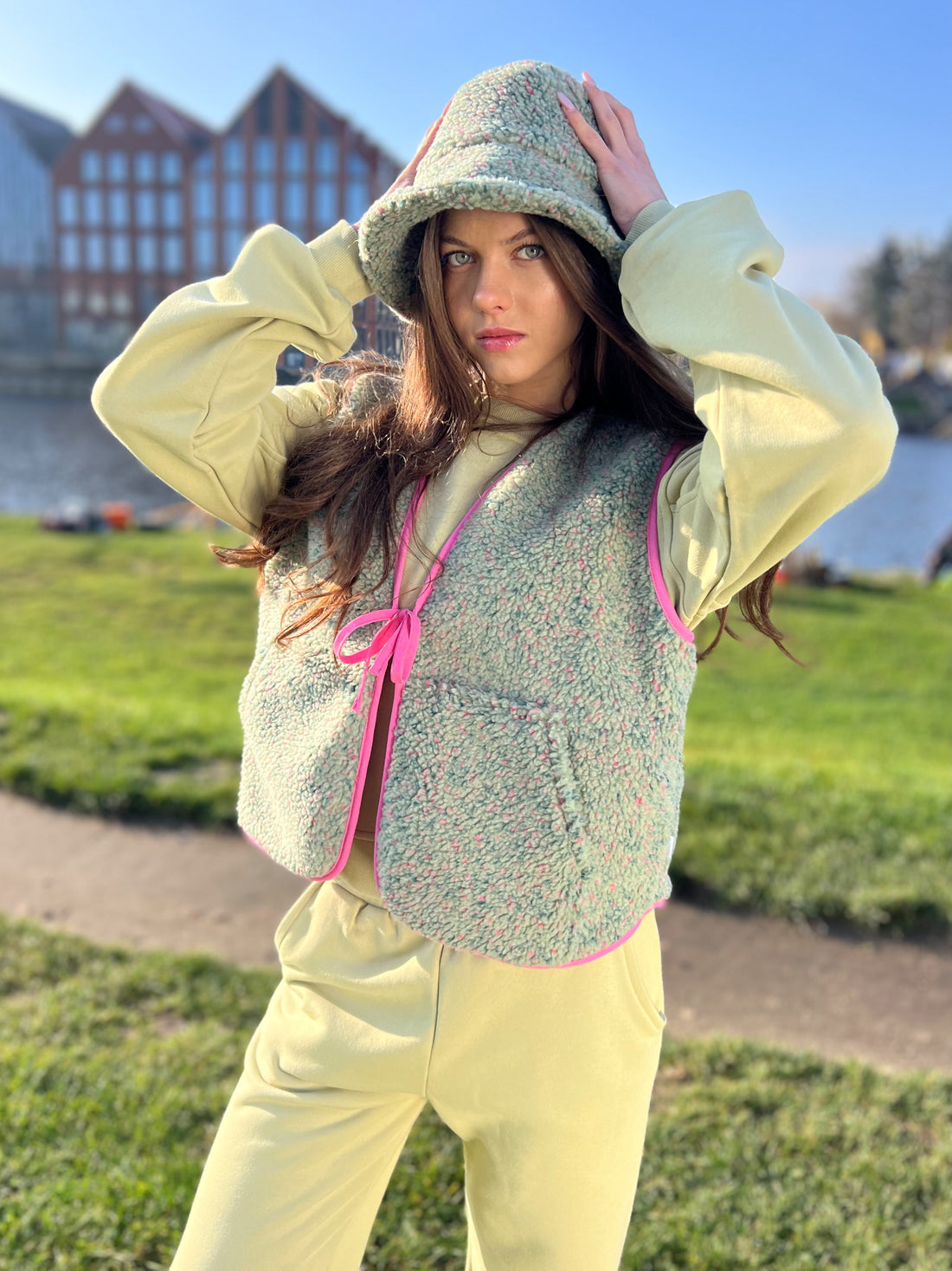 Kamizelka Luisa - Green Melange