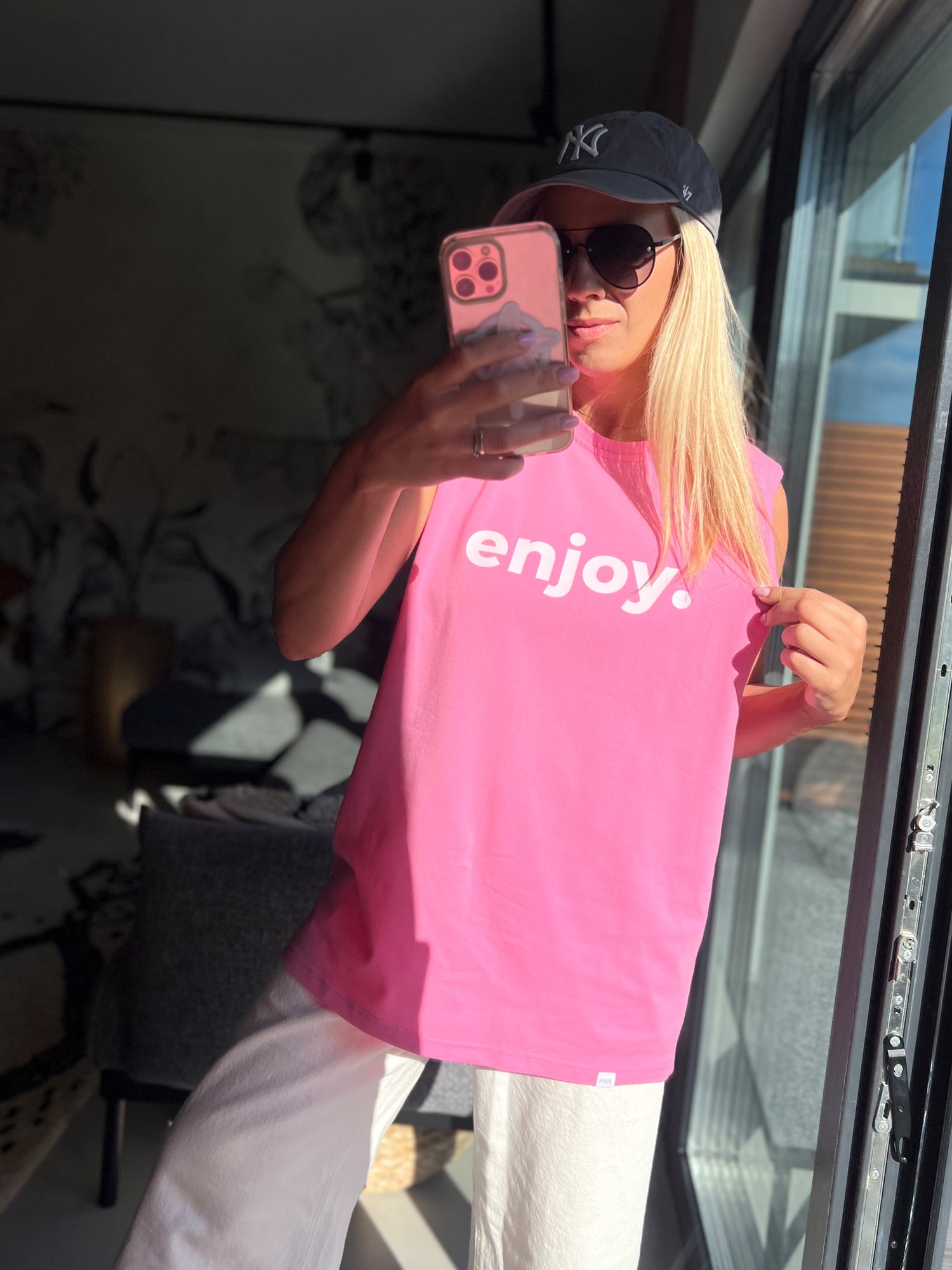 Top HAWAII ENJOY - PINK