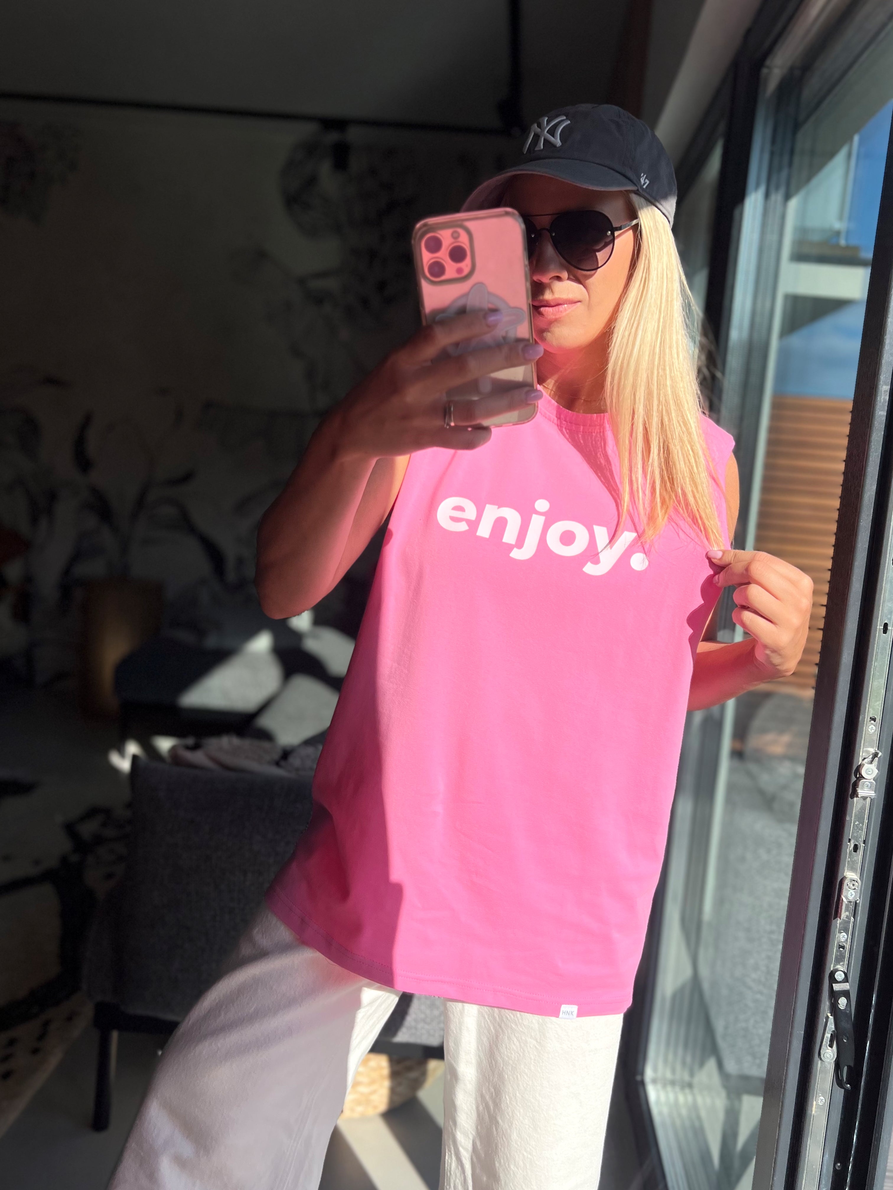 Top HAWAII ENJOY - PINK