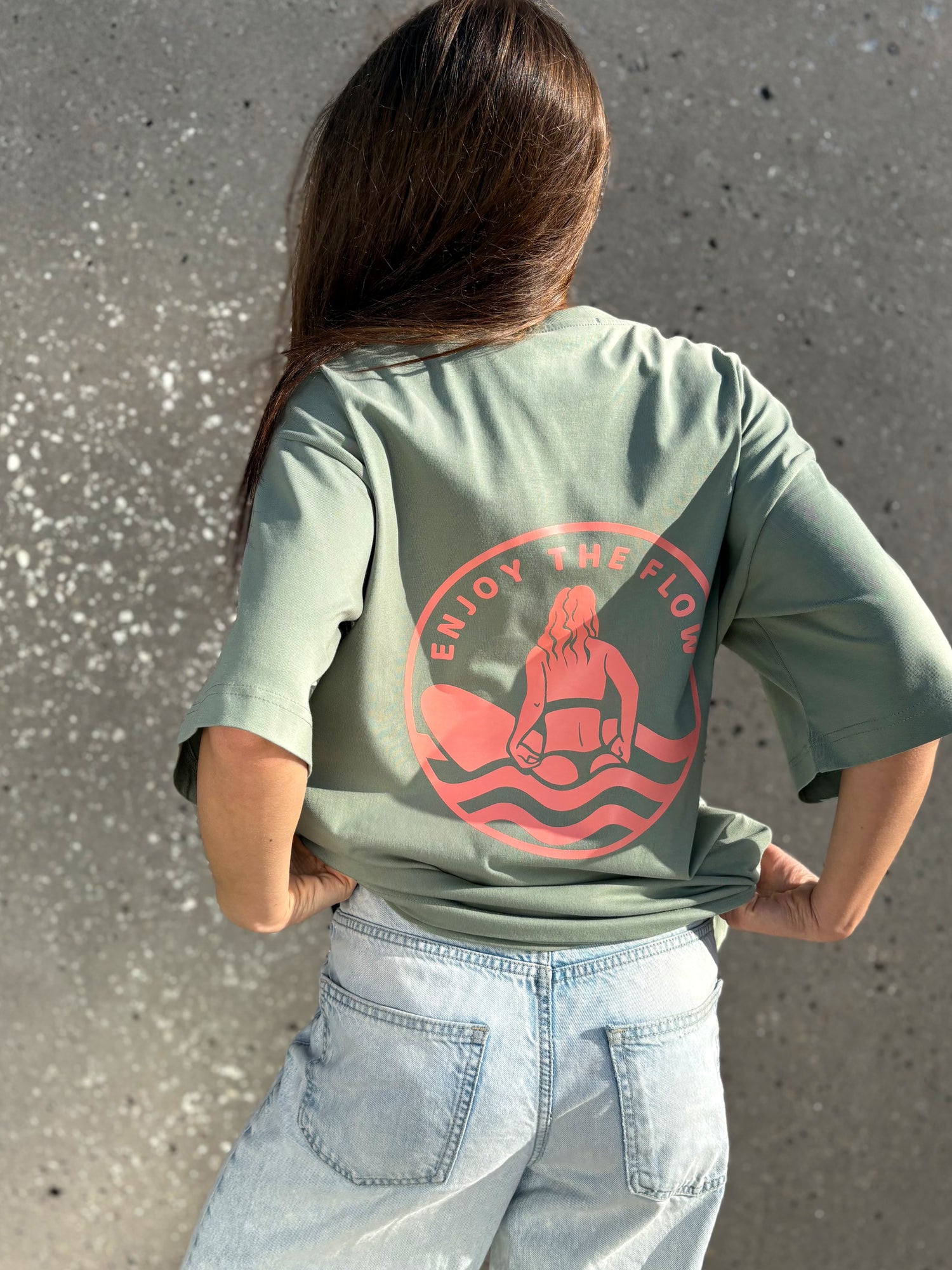 T-shirt OH GIRL! - Green &amp; Orange